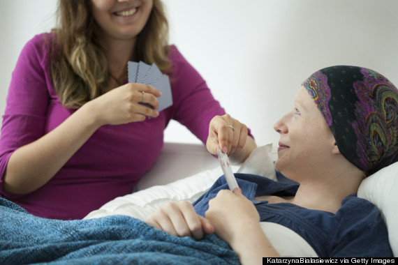 Playing cards cancer patient